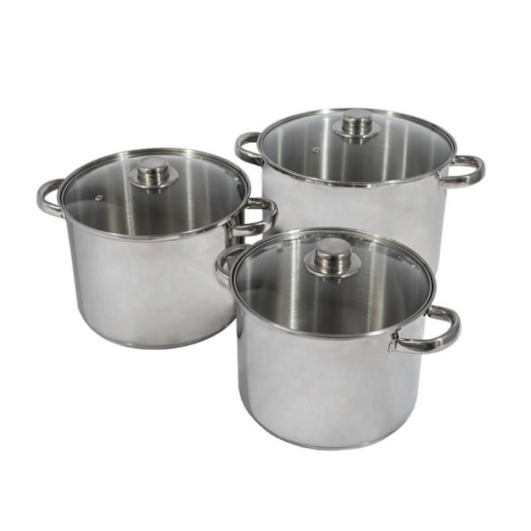 Set De 3 Ollas Acero Inox Zanxing